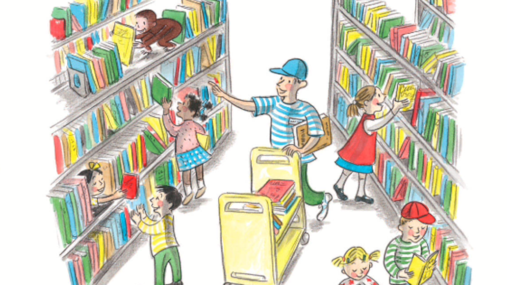 Curious George Life Lessons - at the library