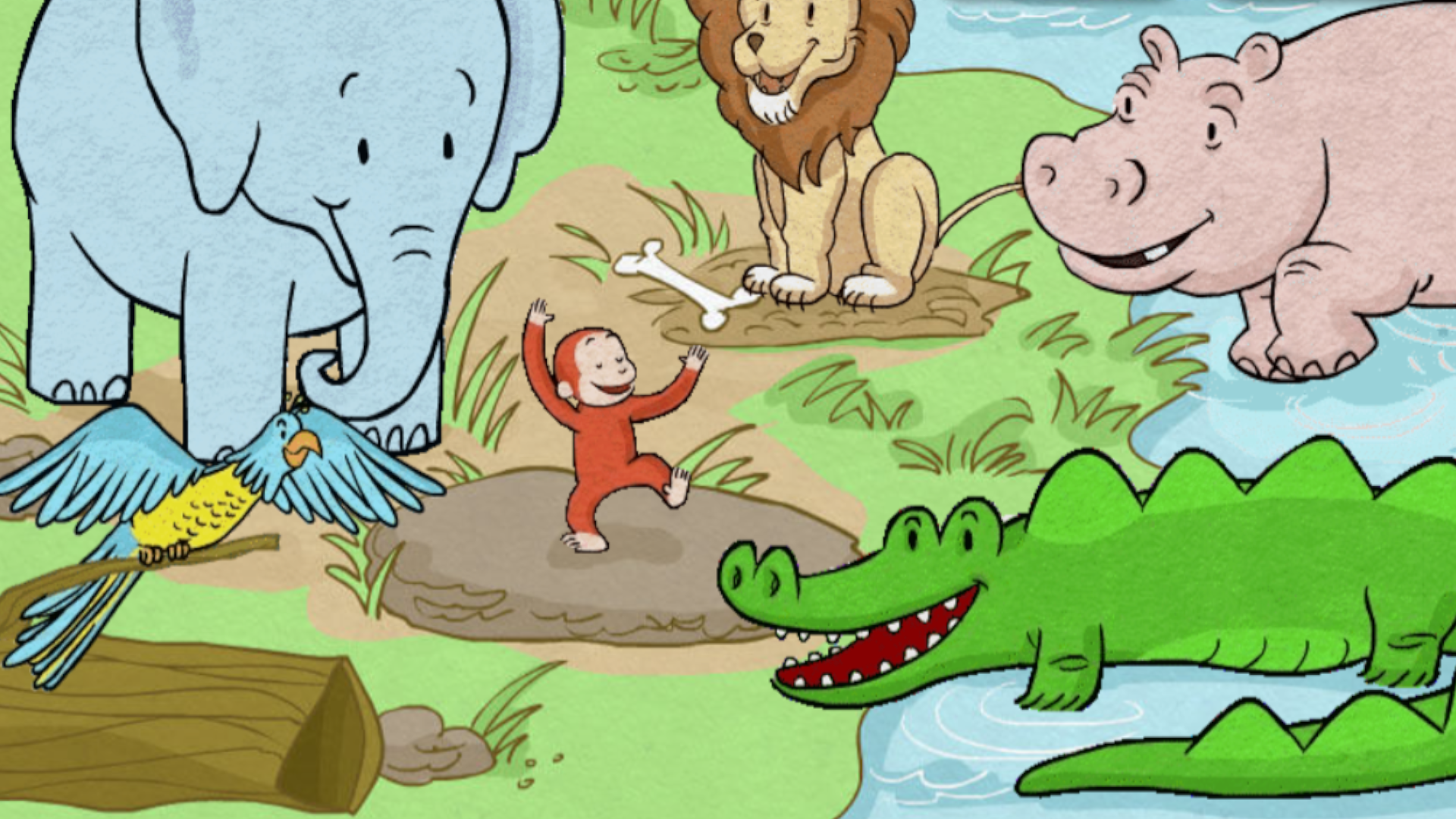 Curious George Life Lessons - animal dance party