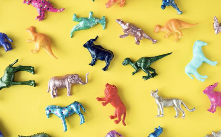 Multicolored toys - teaching children colors